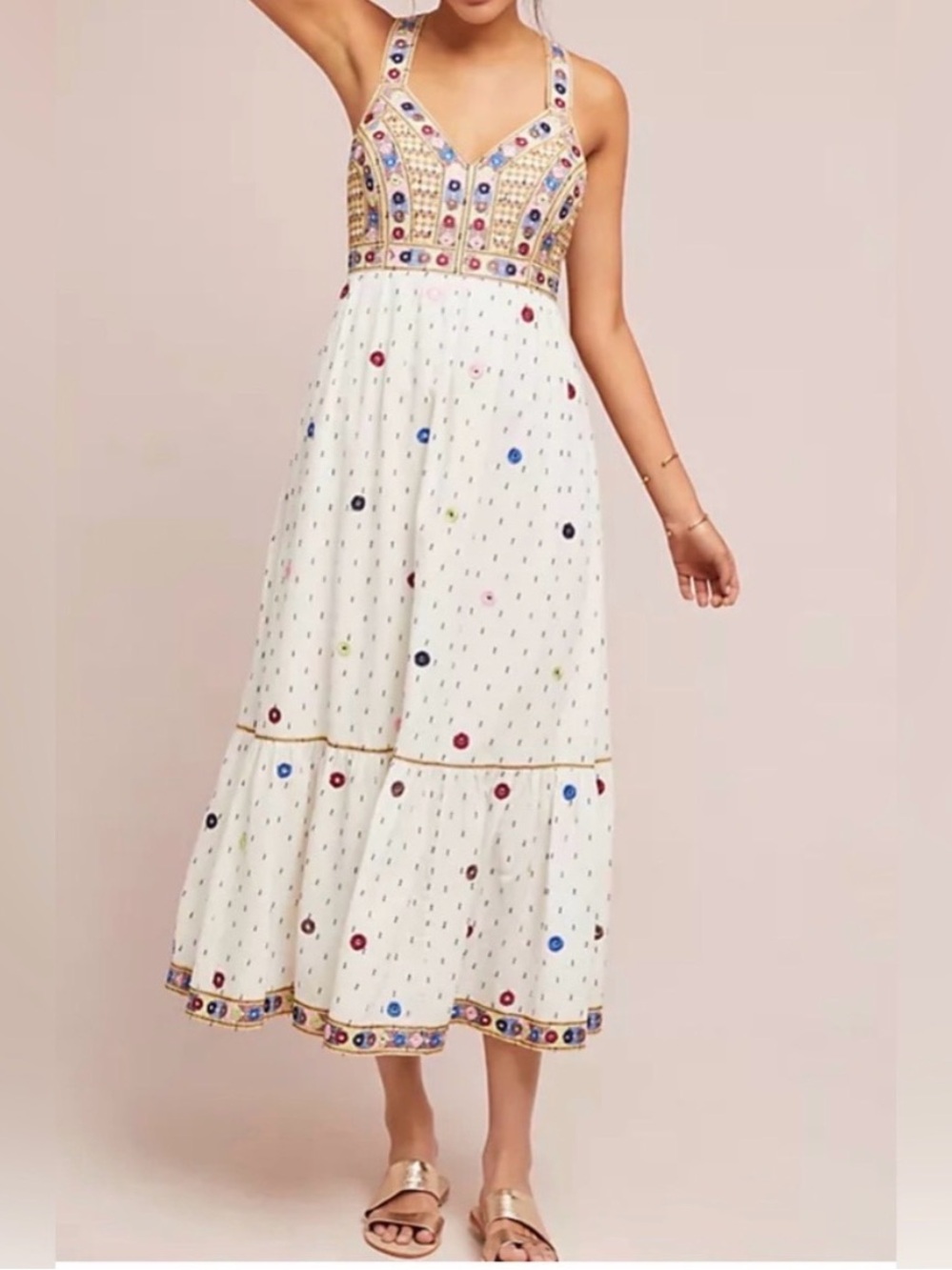 Gorgeous Embroidered Anthropologie Payal Patrap Dress